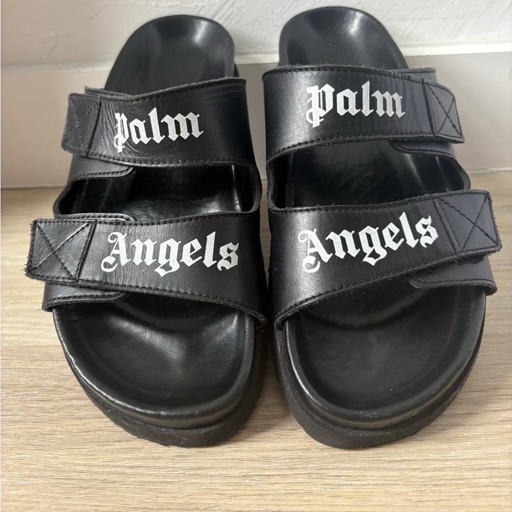 Palm Angels Black Strap Sandals